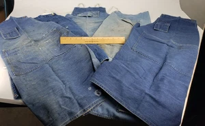 5x Vintage Denim Bib Shop Apron - Tool Sears Machinist Wood Working Pouch Holder - Picture 1 of 17