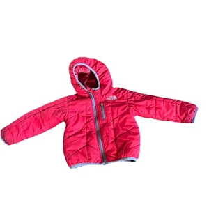 The North Face rote gefütterte Wendejacke mit Kapuze Größe 18-24M - Bild 1 von 10