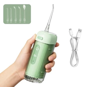 Mini Water Flosser Portable Cordless Oral Irrigator with 4 Modes & 5 Jet Tips - Picture 1 of 13