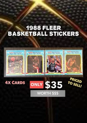 Pegatinas de baloncesto Fleer 1988 Foto 1 de 4