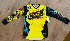 O’Neal Jersey/shirt Boy’s/Kid’s Large Youth Long Sleeve Motocross Racing Yellow - Picture 1 of 13