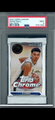 PSA 9🔥 Wembanyama 1/1? ¿Auto? ¿Refractor? Paquete de láminas de baloncesto cromadas Topps 2023 Foto 1 de 2