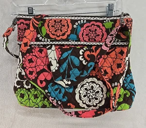 Vera Bradley Two Way Tote Lola Handbag Crossbody Paisley Floral Bohemian - Picture 1 of 9