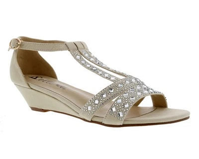 Sandalia Bellini Laaris cómoda con correa en T de cuña para mujer Foto 1 de 2