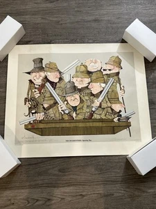 Vintage G.R. Cheesebrough “ The Duckhunters: Opening Day Signed Print 28x23” - Picture 1 of 7