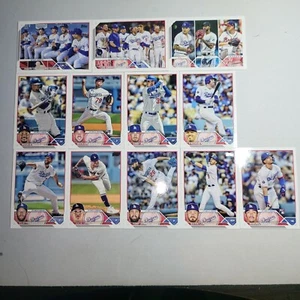 2023 Topps Series 1 Los Angeles Dodgers Team Base Set 12 Cards - Picture 1 of 1