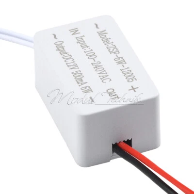 100-240AC to DC12V 6-60W LED Driver Constant Voltage Driver Power Supply Adapter - Bild 1 von 4