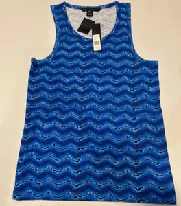 Marc by Marc Jacobs Tanktop Grafikdruck blau Wellen neu mit Etikett - Größe XXS UVP 78 $ - Bild 1 von 11