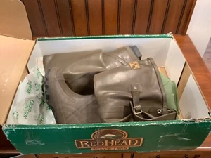 Mens Red Head Rubber Cleated Hip Boots Brown Size 3 Great Condition USA - Picture 1 of 9