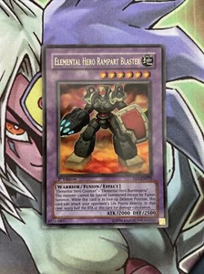 Tarjeta Yugioh EEN-EN033 Elemental Hero Rampart Blaster ultra rara primera edición casi nueva - Imagen 1 de 2