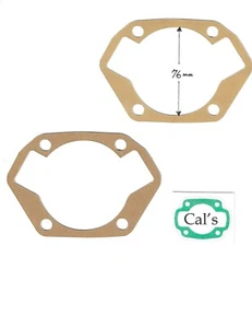 OSSA  BASE GASKETS 1950-?,  76mm,   Set of 2. (Ossa-3). - Imagen 1 de 1