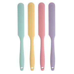 Silicone Spatula Heat Resistant Flexible One-piece Silicone Long Cream Spatulas - Picture 1 of 10