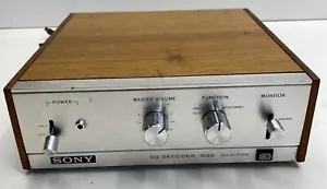 Sony SQ Decoder Solid State Model SQD-1000 WORKING - Picture 1 of 8