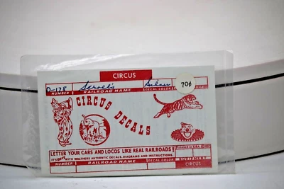 Walthers Decals HO Gauge 1:87 Scale Decals: Circus scrolls Sealed - Image 1 of 2