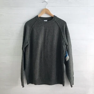 NWT Columbia - Heathered green cotton-wool Winter’s Match crewneck sweater, L - Picture 1 of 7