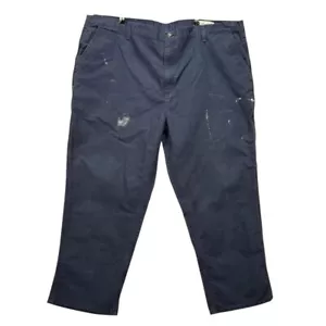 Carhartt Work Carpenter Trousers Dungaree Fit Herren W48 L30 Navy Paint Distressed - Bild 1 von 20