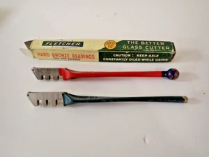 The Fletcher Bronze Bearing & Red Devil Vintage Glass Cutters - Picture 1 of 1