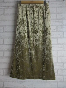 Mila Owen 0, 6? Gold velour skirt drawstring waist - Picture 1 of 8