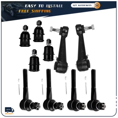 Kit de rótulas de varilla de amarre delantera de 10 piezas para camioneta Dodge Ram 1500 2001-2003 3,9 L 5,9 L Foto 1 de 4