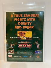 Samurai Showdown - Promotional Video Game Magazine Ad - Sega CD - JVC - SNK