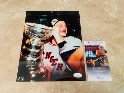 Foto autografiada de Adam Graves de los Rangers de Nueva York 8x10 Copa Stanley certificado de autenticidad JSA #HH75244 Foto 1 de 4