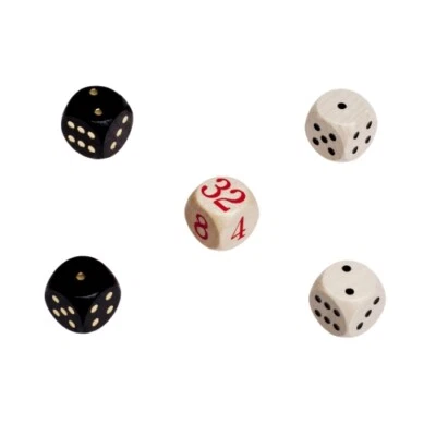 Backgammon - Juego de dados - Juego de repuesto - Madera - 16Mm Foto 1 de 4