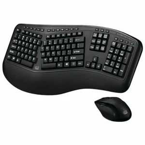 Adesso WKB-1500GB Tru-Form Media 1500 Wireless Ergonomic Keyboard & Laser Mouse - Picture 1 of 6