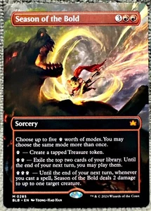 MTG Season Of The Bold 285 Borderless Bloomburrow Magic The Gathering  - Picture 1 of 2