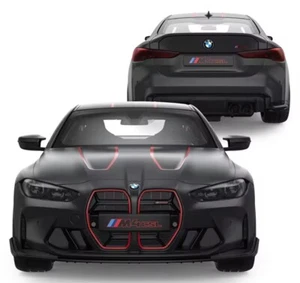 Rastar 94500 1:16 Scale RC BMW M4 CSL Kids Toy Car wit Remote Control Matt Black - Picture 1 of 5