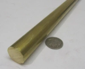 353 Brass Rod 3/4" Diameter x 3 Foot Length - Picture 1 of 7