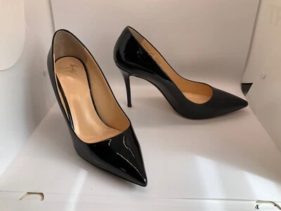 Черные лакированные туфли-лодочки Guiseppe Zanotti Yvette 100, 40 - Изображение 1 из 4