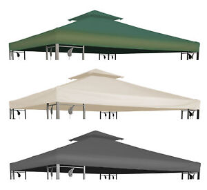 Pavillon Ersatzdach mit Kaminabzug 3x3 PVC # 5 Farben # WASSERDICHT Pavillondach