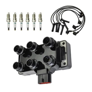 1 Set Ignition Coil & 6pcs Spark plug & 6pcs Wire For Ford Mustang V6 2005-2010 - Picture 1 of 14