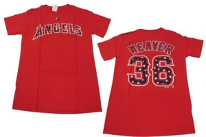 New Jered Weaver #36 Los Angeles Angels Mens Sizes S-L Red Shirt - Picture 1 of 6