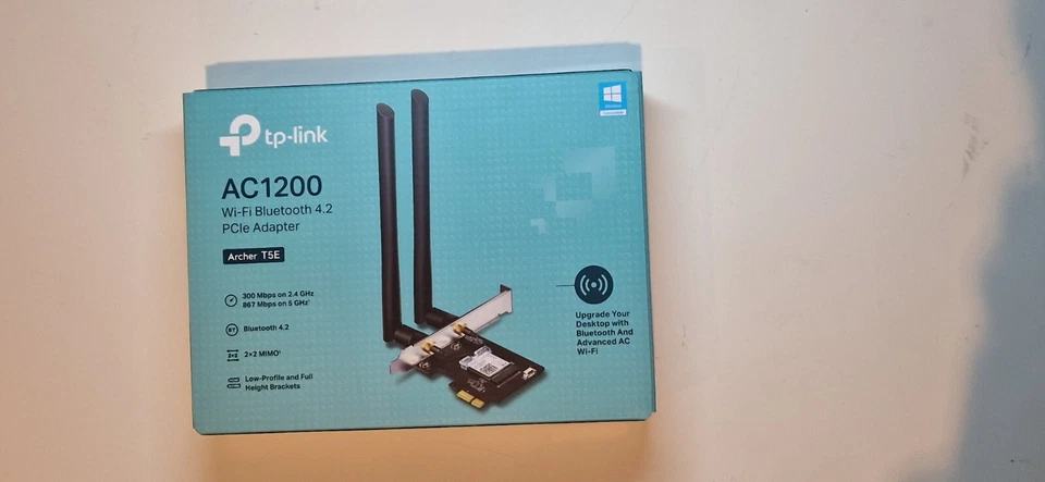 🖥 SCHEDA WIRELESS TP LINK ARCHER T5E AC1200 - PCI E BLUETOOTH 4.2 MIMO WIFI - Immagine 1 di 2