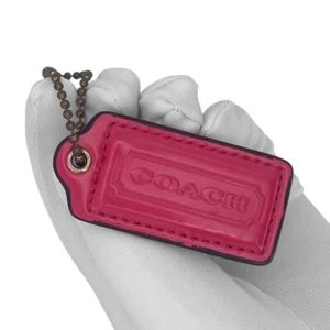 2010s Replacement Coach Purse Tag Big Pink - Picture 1 of 2
