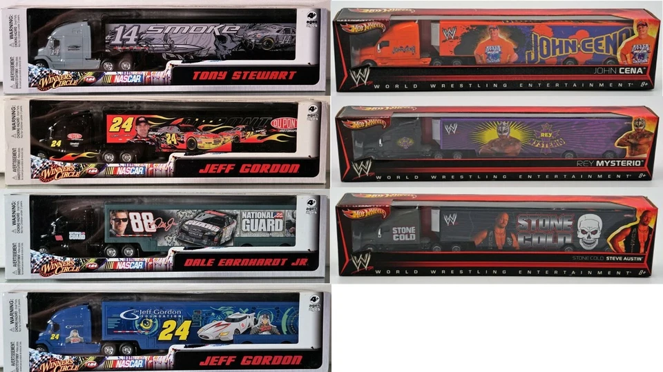 Modelli Di Camion In Scala 1:64: Scegli NASCAR WINNERS CIRCLE Truck Racing, WWE - Immagine 1 di 1