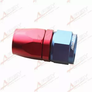 -16AN AN16 AN-16 MANGUERA GIRATORIA RECTA ADAPTADOR DE MONTAJE ALUMINIO ROJO/AZUL - Imagen 1 de 7
