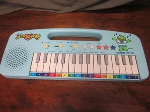 Vintage 1987 Jim Henson Muppet Babies Kermit Casio EP-10 Keyboard - Works Great - Picture 1 of 8