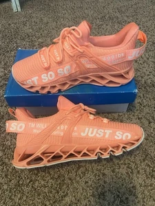 NEU Just Soso Schuhe Größe 40 (US-Größe Damen 9-Herrengröße 7,5) orange & pink neu - Bild 1 von 7