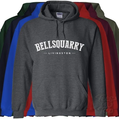 BELLSQUARRY LIVINGSTON HOODIE West Lothian Scotland college varsity style - Image 1 of 2