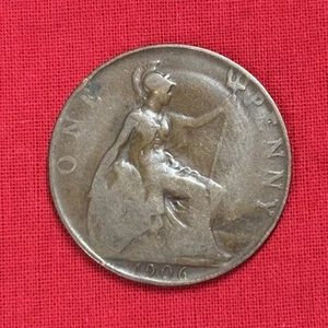 1906 British Large Penny - Picture 1 of 2