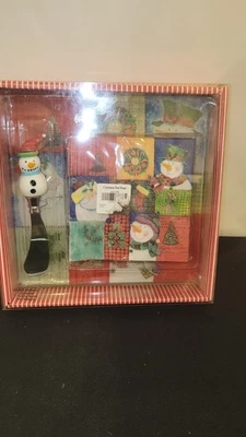 Cutting Board/Spreader/Napkin Set-Winter Snowman Design NIB Christmas Tree Shops - Image 1 of 4