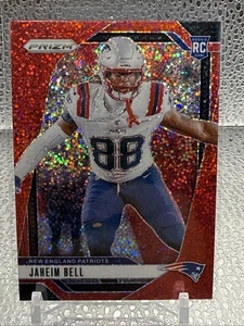 2024 Panini Prizm Jaheim Bell Red Sparkle Rookie Prizm #337 New England Patriots - Foto 1 di 2
