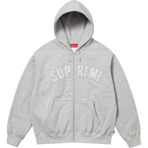 Supreme x B.B. Felpa con cappuccio e zip Simon "Grigio" Medium