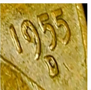 RARE DDO 1955 Denver Minted Penny it's got visible doubling on the 55 - Picture 1 of 3