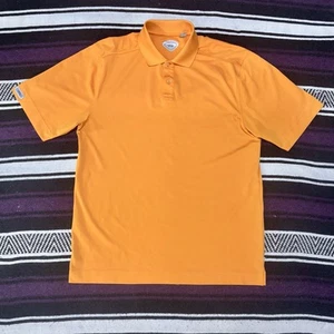 Camisa polo de golf Callaway para hombre grande naranja manga corta poliéster mecha de humedad - Imagen 1 de 6