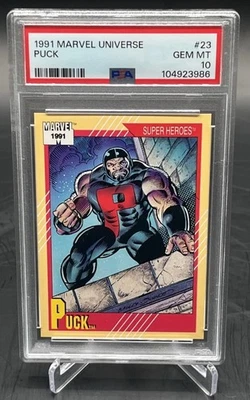 RARE 1991 Marvel Universe #23 Puck PSA Graded GEM MINT 10 💥Only 1 On EBay💥 - Image 1 of 2