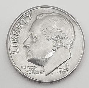 1983 D Roosevelt Dime AVE ZIRKULIERT ** KOSTENLOSER VERSAND ** - Bild 1 von 2
