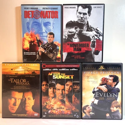 5 PIERCE BROSNAN MOVIES (DVD) Action Adventure Crime Drama Espionage Thriller - Image 1 of 4